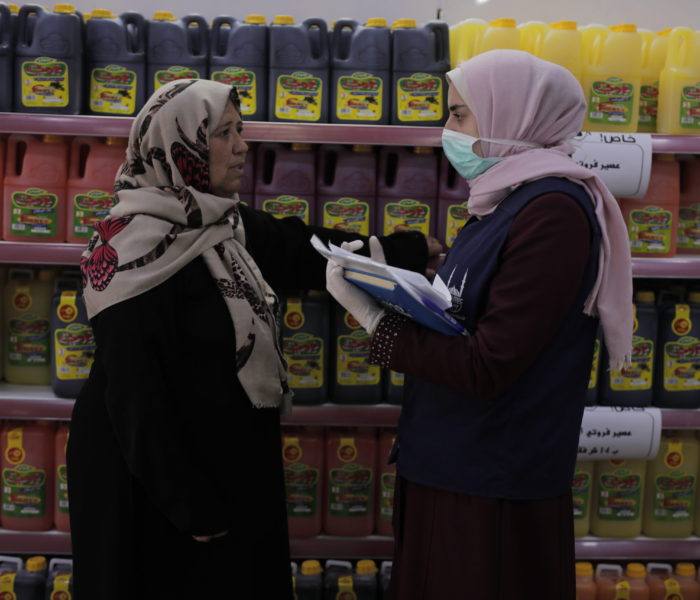  

The Islamic Relief team is working nowadays on implementing the Ramadan 2020 project for the poorest families in the Gaza Strip. The project has targeted more than 5,000 families.

The Ramadan project is implemented in partnership with community based organizations where Islamic Relief prepared food packages and distributed the vouchers to beneficiaries in a way that allows them to choose and purchase the basic foodstuffs for their families.

Food voucher Scheme offers flexibility for families to purchase a wide range of food stuffs including protein-rich dairy products, eggs, bread, frozen vegetables, cereals, olive oil and pulses. IRPAL selected ten different participating shops, inevitably, ensured the accessibility, dignity and gender considerations for all categories as well as putting those vulnerable groups at the center of care. Furthermore, allowed to save on transportation costs.